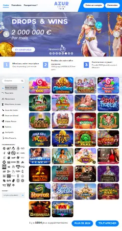 l'application et interface Play2Win Casino