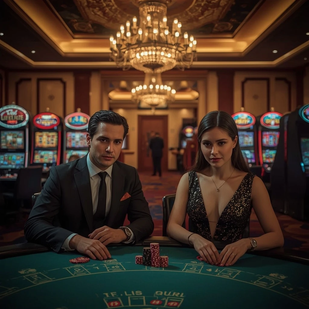 Deux joueurs de poker dans un PLAY2WIN CASINO